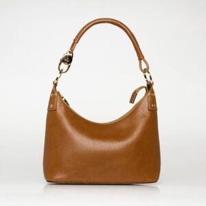 Gucci Vintage Brown Small Leather Hobo Bag